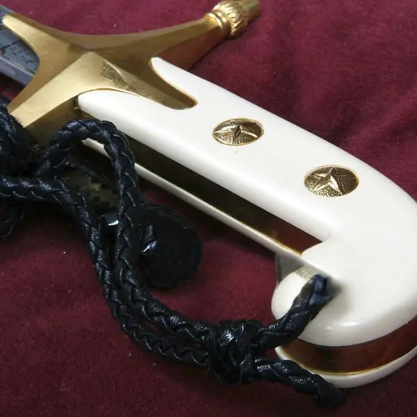 persian sword handle made of bone